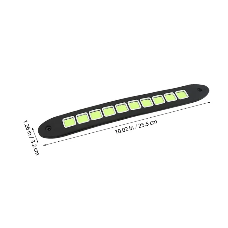 

2025 1pcs for Auto Lamp Car LED Daytime Running Light White Waterproof Flexible Silicone Highlight Car Exterior Accessories