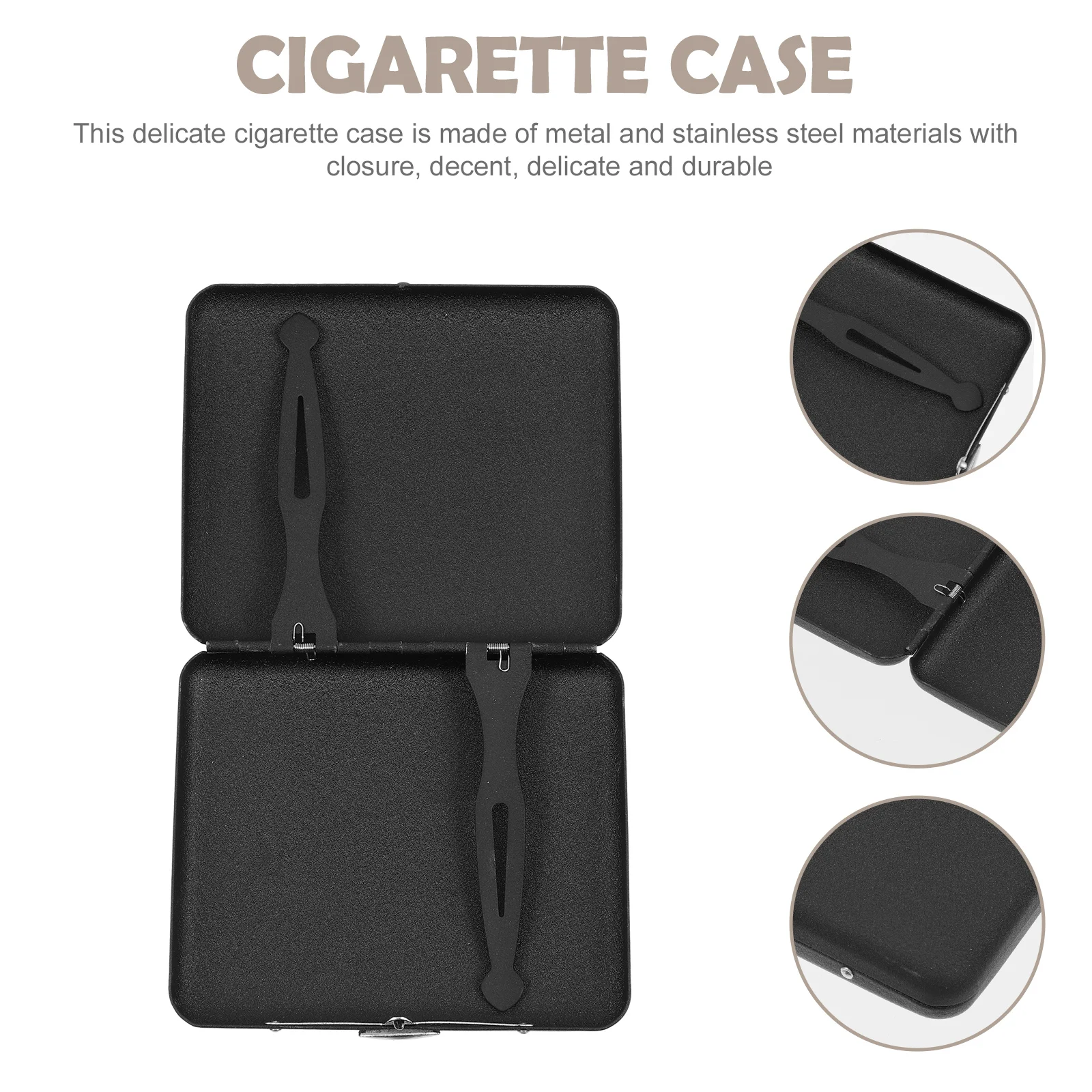 

Sturdy Metal Cigarette Case Portable Smoke Proof Storage Box For Men Women Durable Holder Gift Cigarette Container