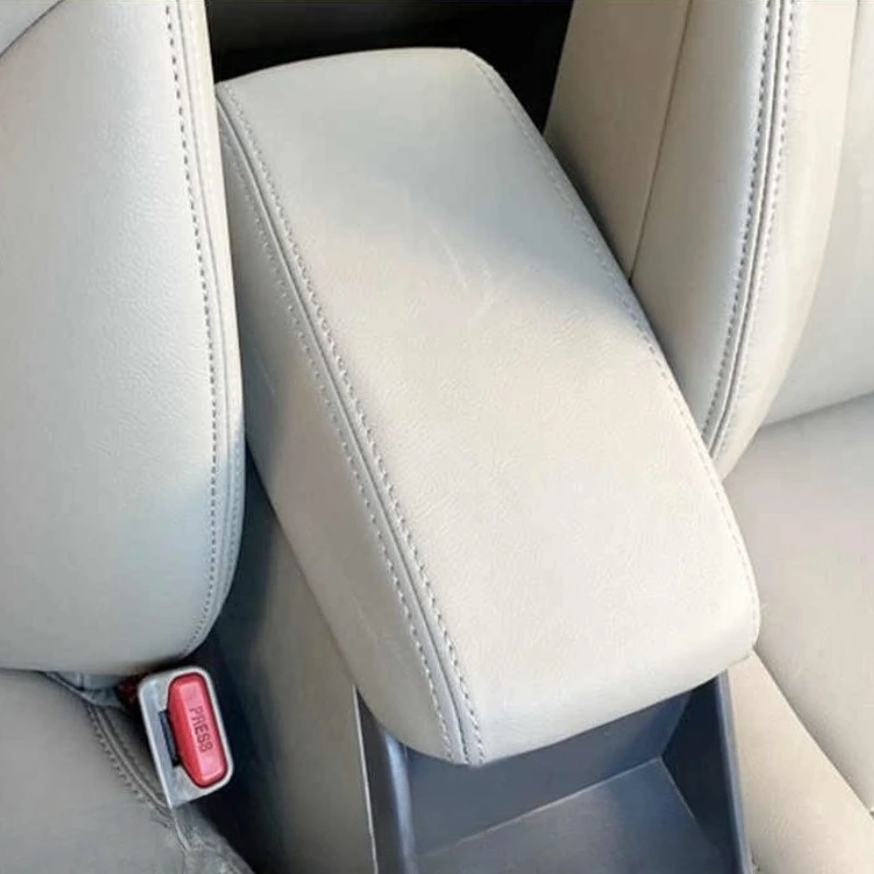 Автомобильный кожаный подлокотник из микрофибры, чехол для центральной консоли, аксессуары для интерьера для Honda Civic 9-го поколения 2012-2015