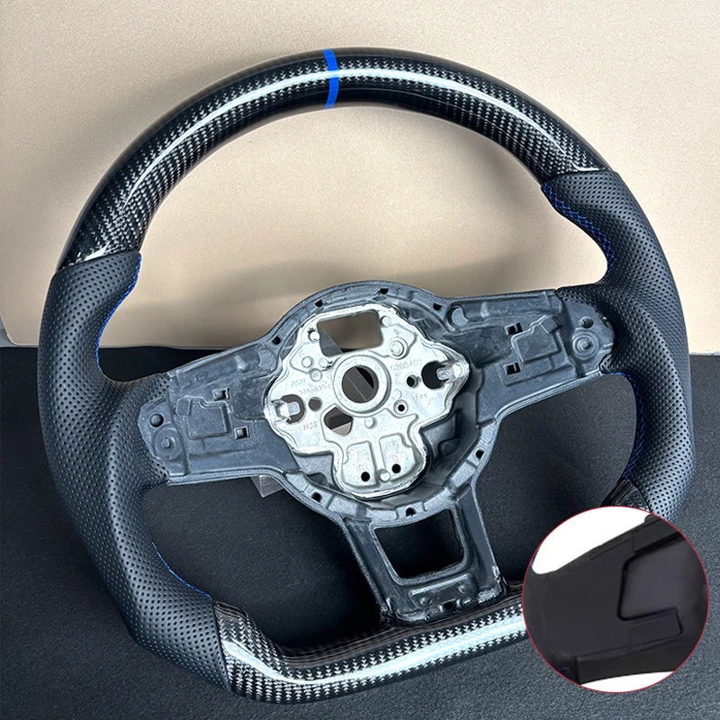 Koolstofvezel Stuurwiel Leer Alcantara Voor Volkswagen Golf 7 7.5 GTI GTD GTE R 2013-2020 Polo GTI Tiguan passat DSG