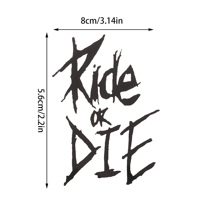 Bike Frame Sticker Ride Or Die Top Tube Sticker Bicycle Decals Decorative Frame Stickers Bike Stickers Bike Decal 1pc