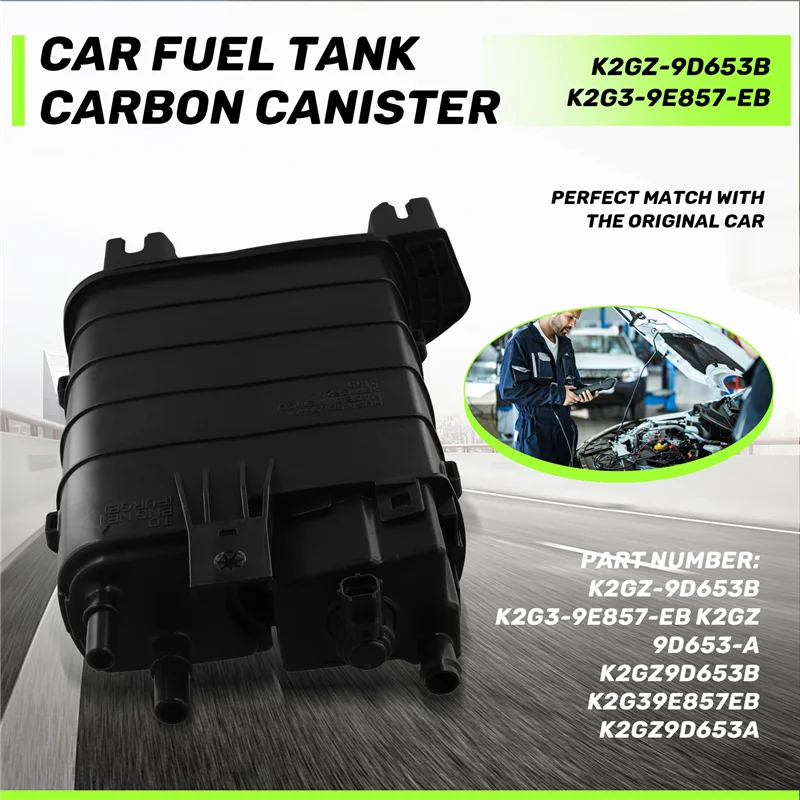 ABHX-Car Fuel Vapor Charcoal Canister K2GZ-9D653-B K2GZ9D653A For Ford Edge 2L Lincoln MKX 2019 Tank Carbon Canister Filter