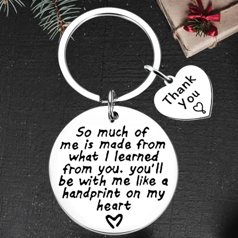 

Cute Teacher Gift Keychain Pendant Thank You for Helping Me Grow Teacher Key Chain Keyring Teacher Appreciation Gift