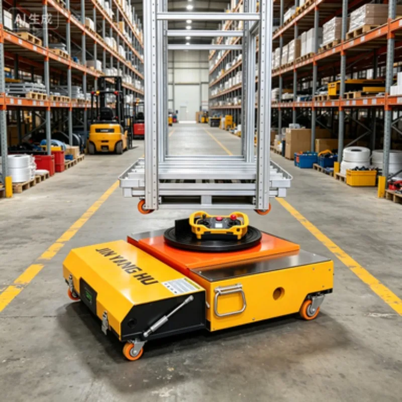 ndustrial Cargo Handling 30  50  80  100 Trackless General-Purpose Mobile Electric Flatbed Truck