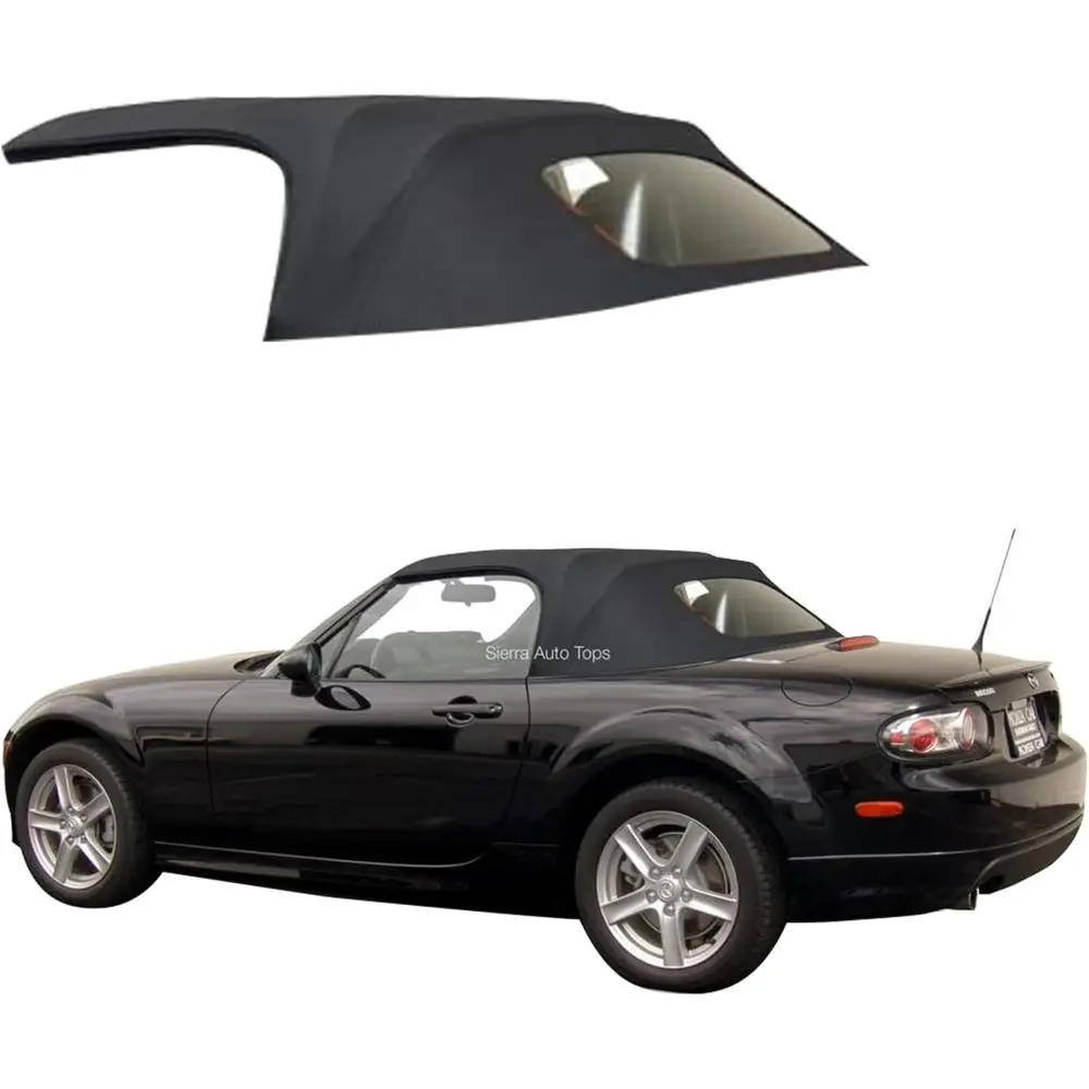 

Кабриолет или Mazda Miata MX5 2006-2015 годов выпуска - черный, виниловое покрытие кабриолета - замена кабриолета с подогреваемым стеклом заднего вида - полный комплект - N