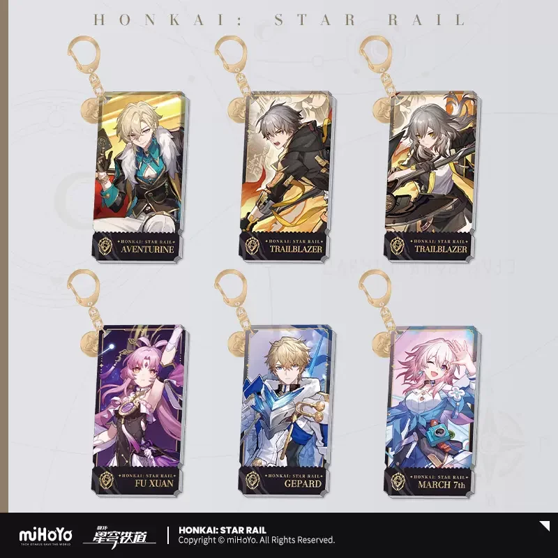 

Sunsyea Honkai Star Rail Official Merch miHoYo Original Authentic The Preservation Path Keychain Pendant March 7th Aventurine