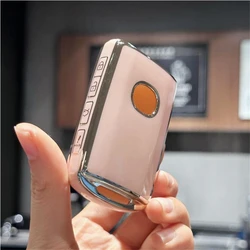 for Mazda CX5 Key Fob Cover and Leather Keychain - Full Cover Key Case for Mazda 3, 6, CX-5, CX-9, CX-50 - 2019-2024