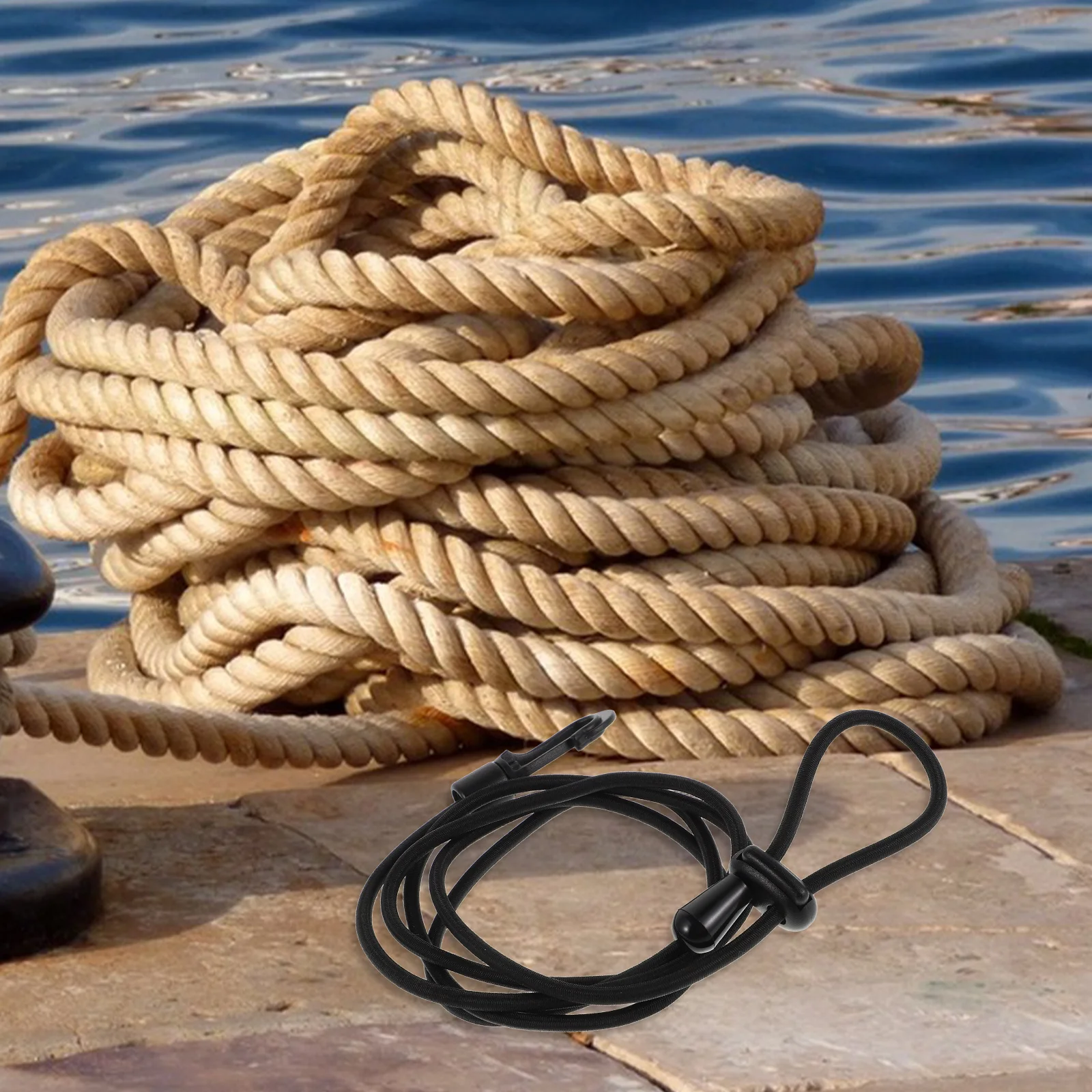 

1pcs Anti-Loss Paddle Leash Stretchable Bungee Cord For Kayak Paddle Fishing Rod Surfboard Connector Rope Tether Strap Accessory