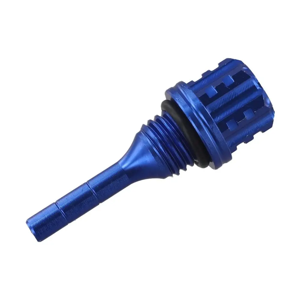 Aluminum Alloy Material Motorcycle Oil Dipstick Hex Plum Blossom Shape Wear Resistant CNC Aluminum Plug Frame Decor Cap