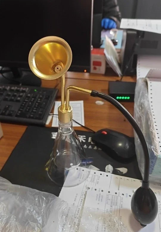 Glass scent bottle brass scent instrument Baijiu essential oil perfume scent coffee beans