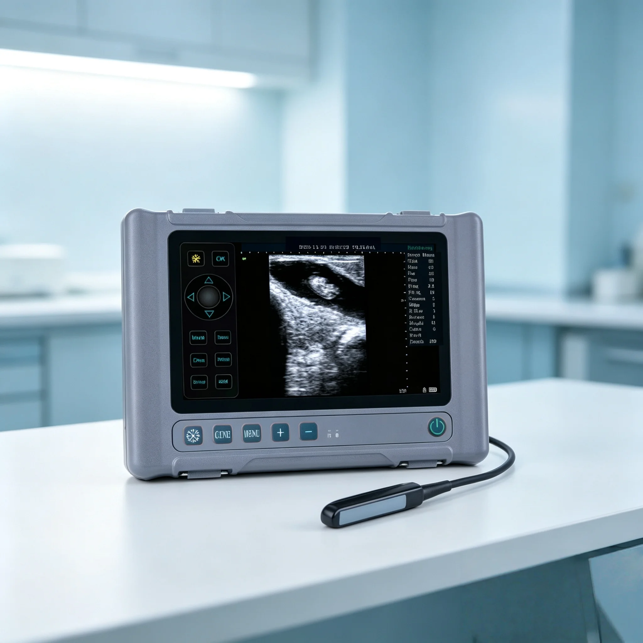Portable T1 Veterinary Ultrasound Equipped with Integrated Rectal Probe for Ranch Cattle Horse Scanning