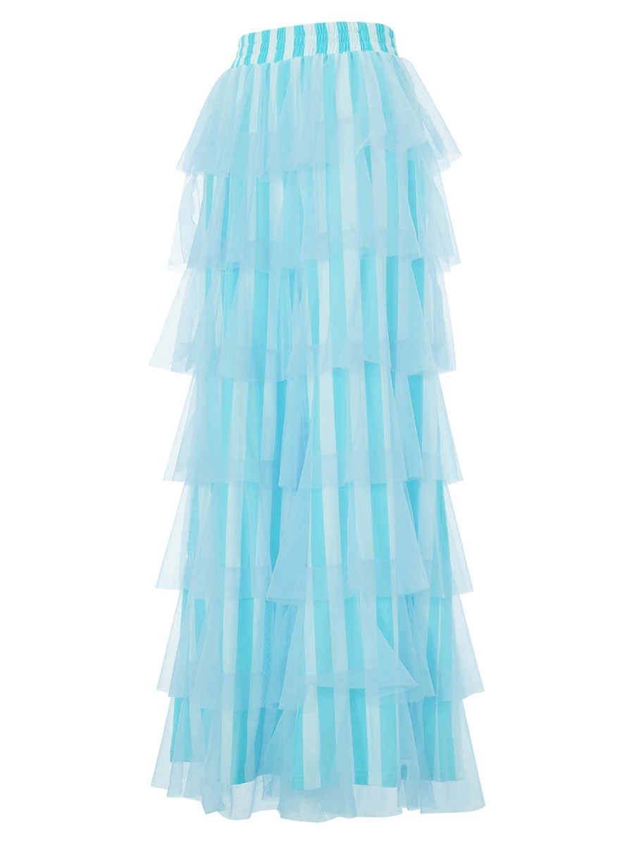 سراويل نسائية بكشكشة وخصر مرتفع ، بنطال أنيق جمالي من Y2K غير رسمي للحفلات ، ملابس خروج طويلة ، موضة جديدة