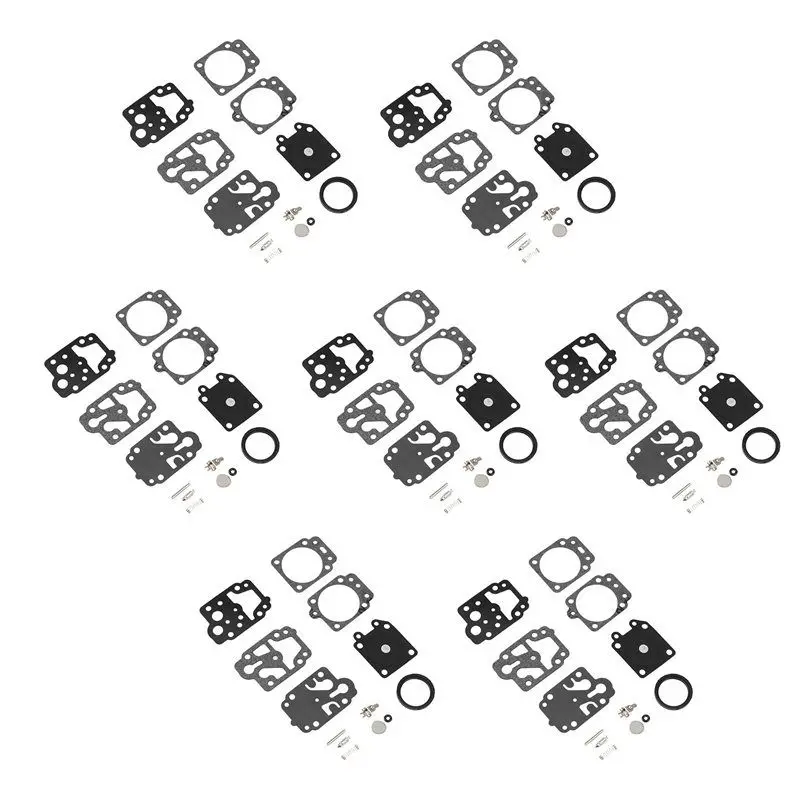 A27F-100Pcs Carburetor Repair Rebuild Gasket Needle Kit For Walbro K20-WYJ Echo Toro Ryobi Honda Homelite Trimmer