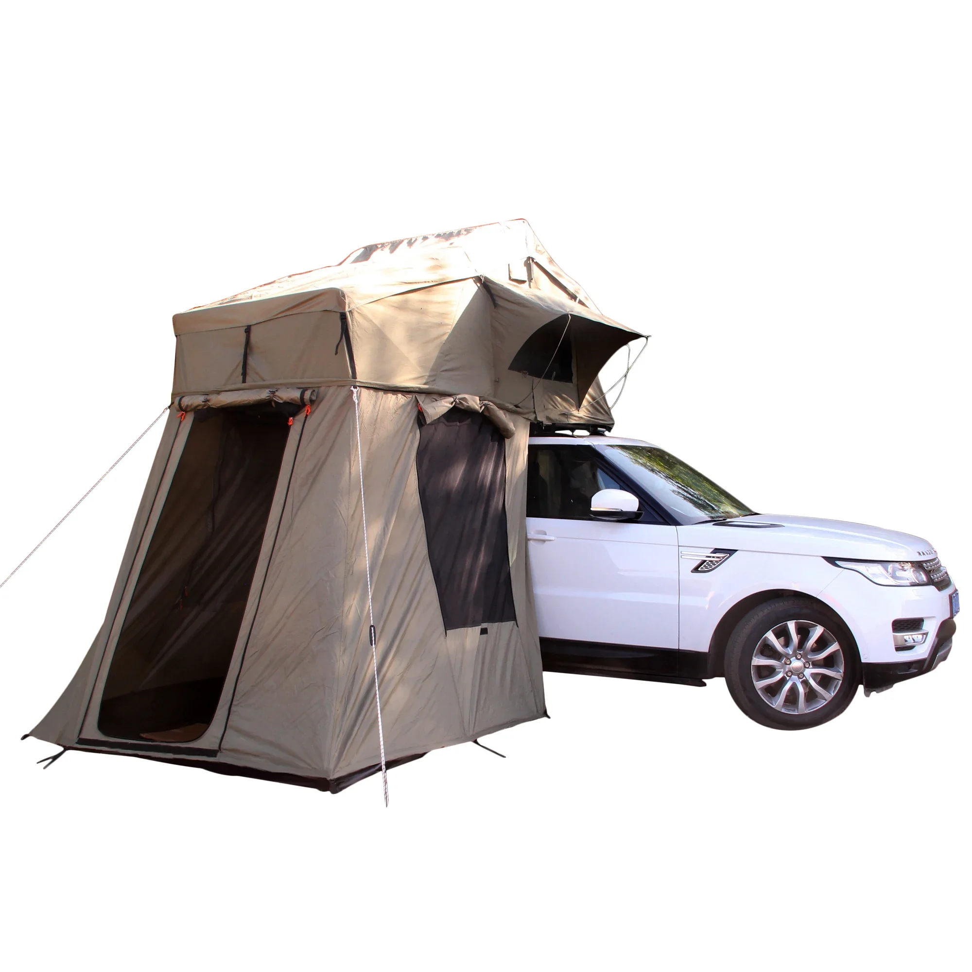 Outdoor 2-5 Personcar Camping Weiches Dachzelt Dachzelt Autoschale 3-4 Personen Zelt auf dem Dach des Autos