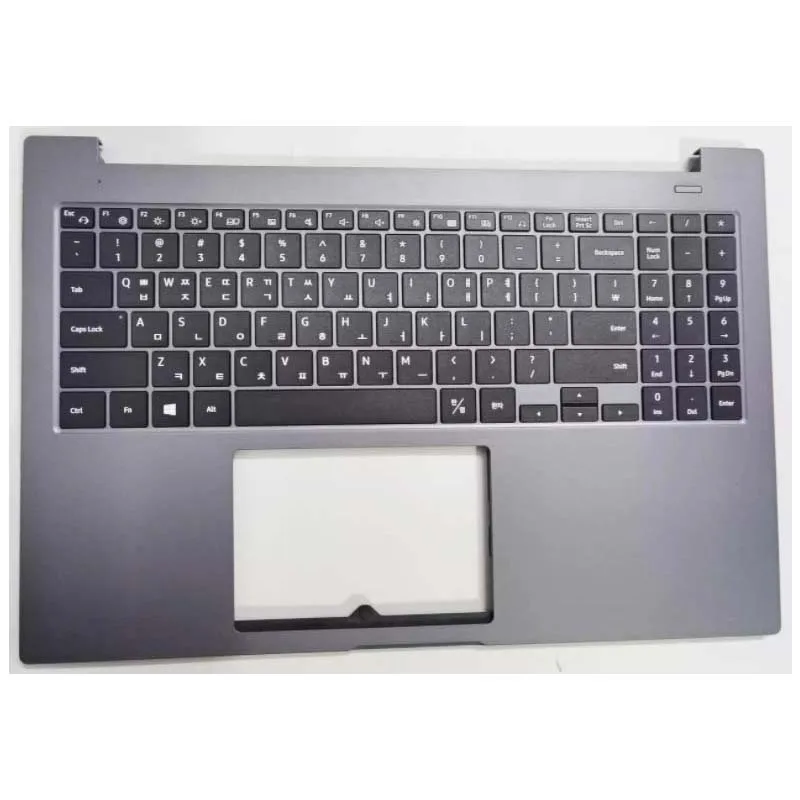 Nuevo/org para Samsung notebook plus 2 NT550XDA NT550XDA-RS1 reposamanos teclado coreano sin panel táctil, gris