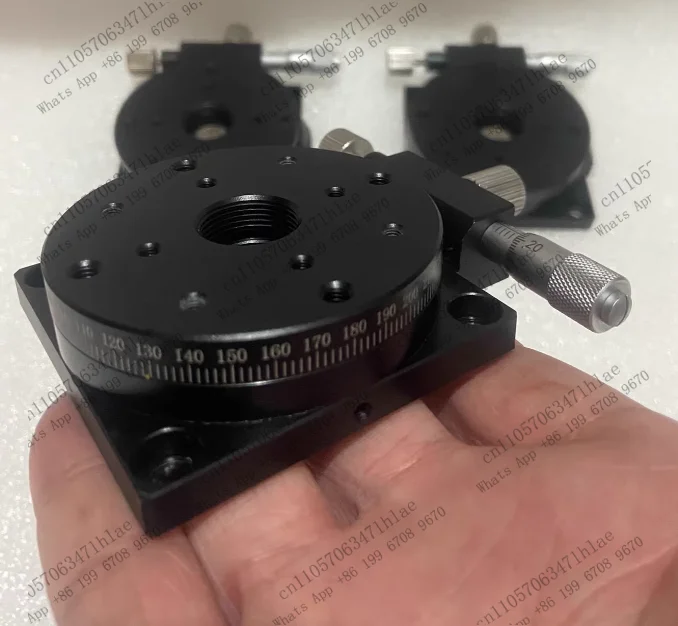 1PCS R-Axis Sliding Table Rotating Fine Adjustment Platform Table Surface 60mm Thickness 20mm, Tested OK