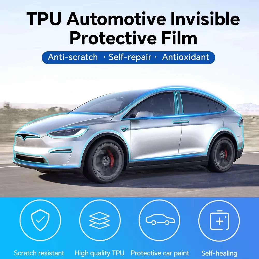 

8.5Mil Pre-cut PPF For Tesla Model X 2022-2025 TPU Matte And Clear Paint Protection Film Scratch-Resistant Exterior Accessories