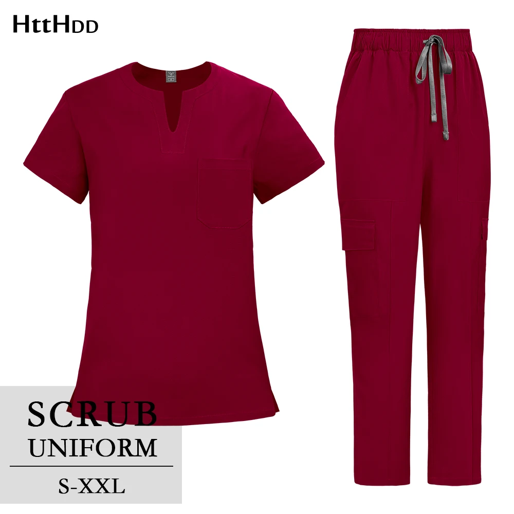 enfermeira-esfrega-roupas-medicas-para-mulheres-com-decote-em-v-respiravel-pet-clinica-dentista-enfermagem-esfrega-conjuntos-moda-workwear-unisex-uniformes
