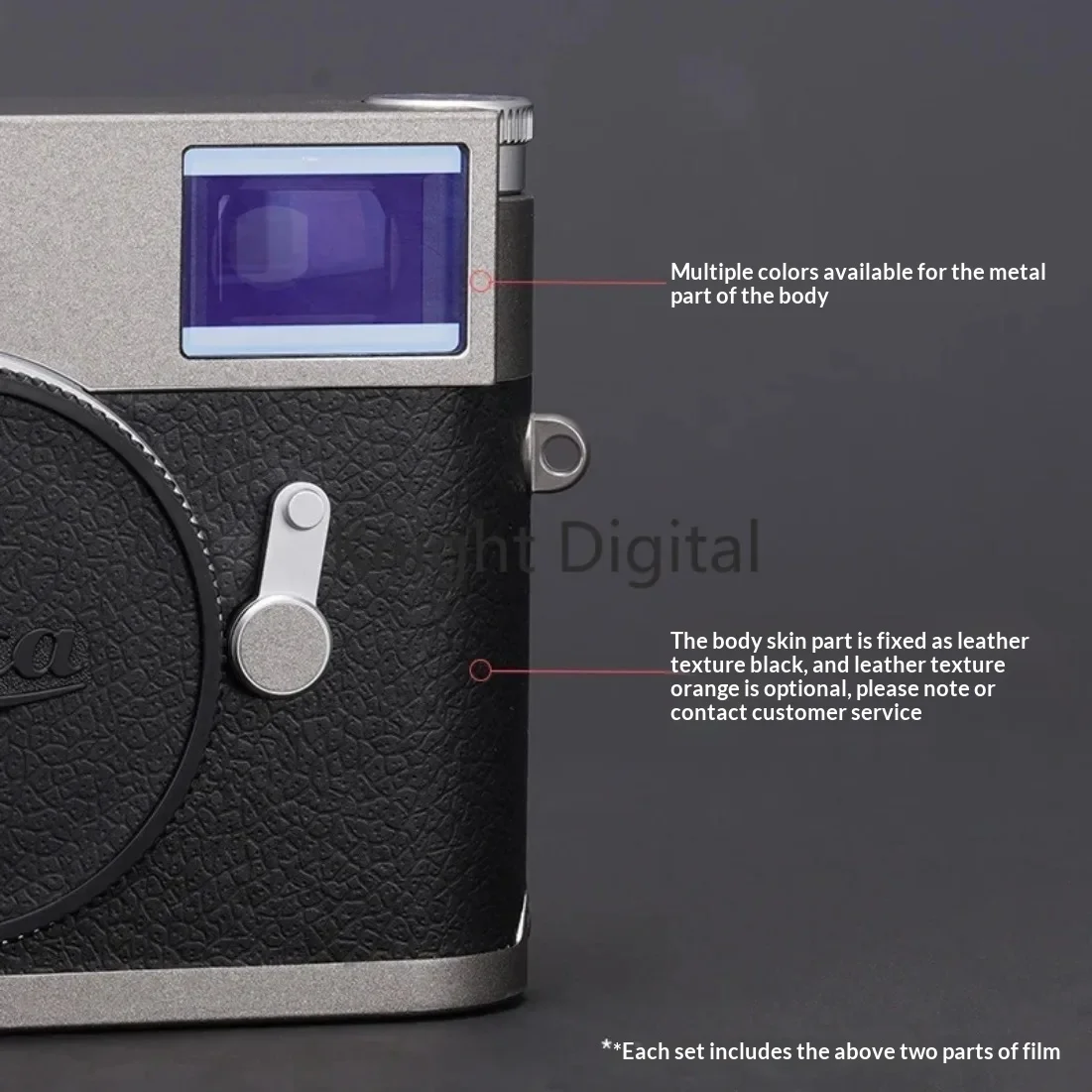 Premium Vinyl Camera Skin Wrap Decal Sticker Anti-Scratch Body Protector Film For Leica M10 M10-P M10-R Precise Cut Coat Cover
