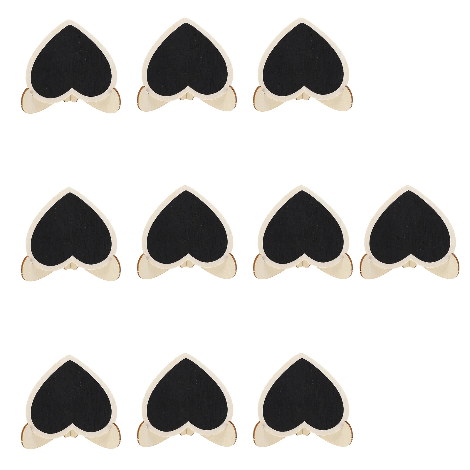 10 قطعة السبورات الخشبية الصغيرة سطح المكتب السبورة قابل للمسح رسالة لوحات الجدول عرض علامات السبورة الصغيرة عرض السبورة #2