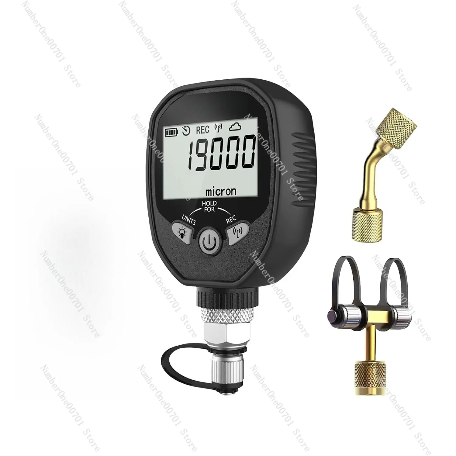 760 Wireless Digital Vacuum Gauge Micron  Refrigerant Pressure Tester Temperature Leakage for Test Plastic