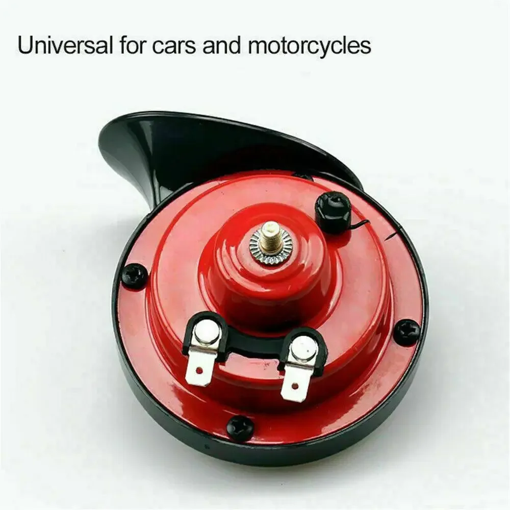12V Loud Car Horn: 1/2Pcs 300 DB Electric Snail Horn, Raging Sound, for Car Motorcycle Trucks view 2