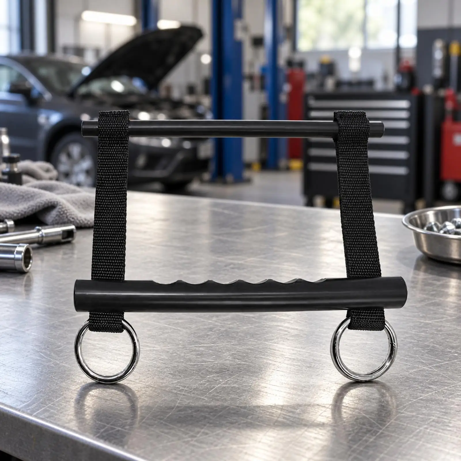 Auto Panel Dent Support Rod for Roof Repair Tool Stabilizer with Woven Strap Hardware for DIY Mechanic Workshop