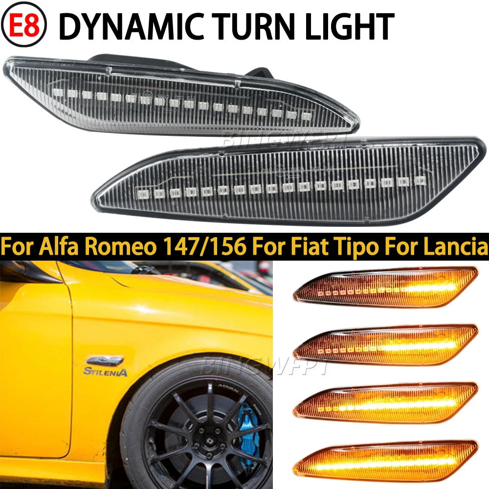

2 шт., новые дневные габаритные огни для Alfa Romeo 156 147, Fiat Tipo Lancia Delta 3 Ypsilon