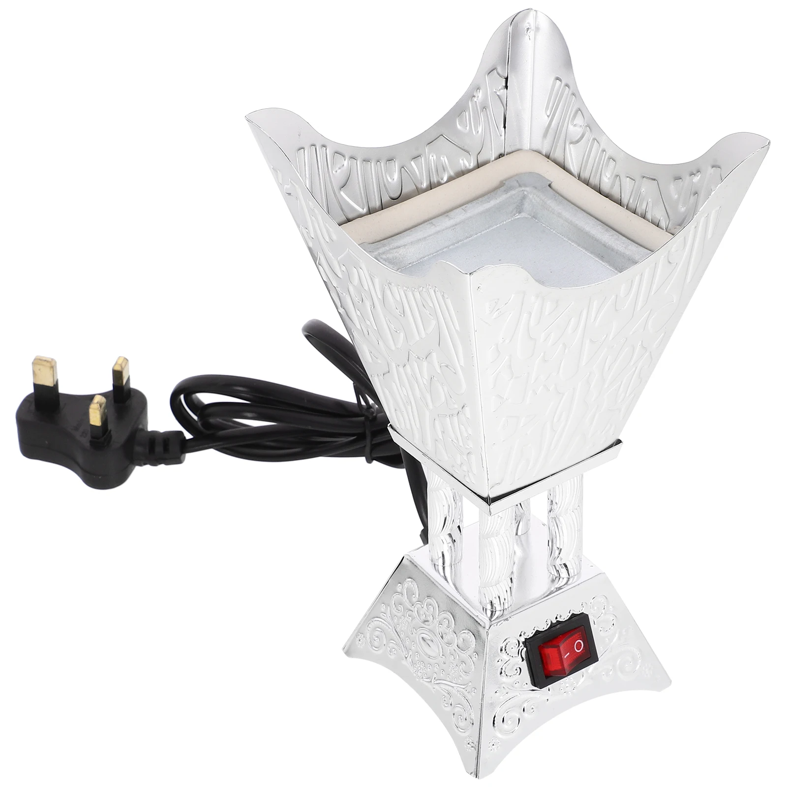 

Electric Incense Burner Uk Plug Arabian Style Vintage Desktop Decorative Aroma Stove Reusable Home Office Yoga Room Tea Room