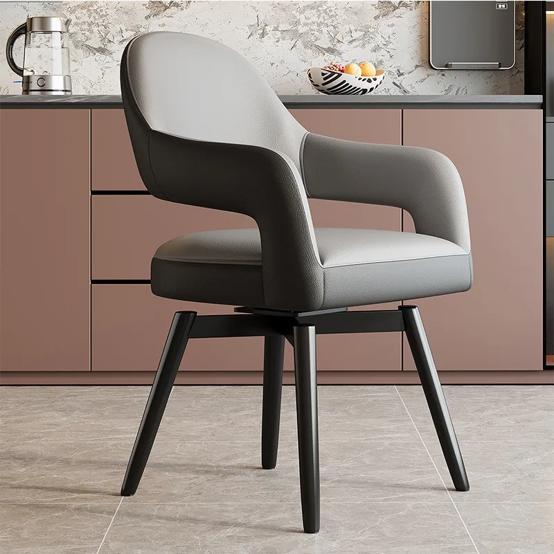 Chair Rotatable Dining Chair Leisure Chair Hotel Hotel Clubhouse Soft Bag Chair Meeting Room Negotiation Leisure Chair