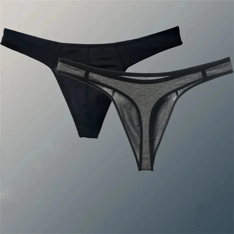 

2026 Sports Solid Men Thong Male Cotton Breathable G-String Seamless No Trace Sports Panties Sexy T-back Exotic Lingerie