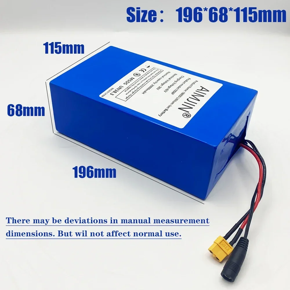 🚧10S6P 36v 20ah Brand New Original 500-1000W Large Capacity Lithium Battery Uses Most Vehicles And Supports Product Customizati