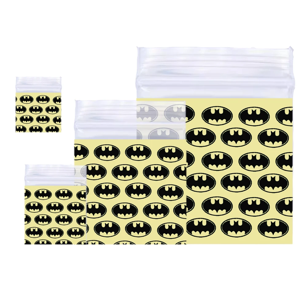 100pcs Drop Shipping Plastic Zip Poly Bags Baggies with Lock Seal Zipper for Pills Jewelry Coins Candy