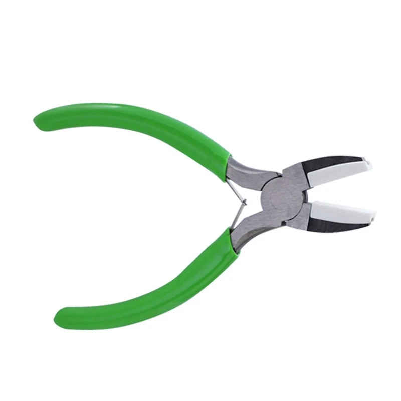 6x เครื่องประดับชุดซ่อม CRIMPING Plier Bent Nose Plier สำหรับประดับด้วยลูกปัดหัตถกรรมสร้อยคอ
