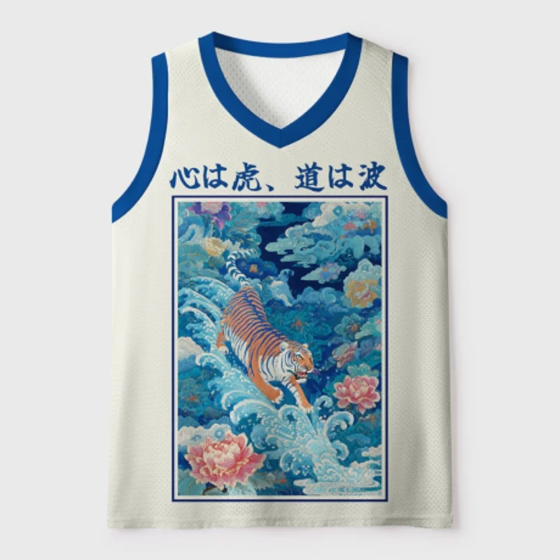 Tiger Pattern Sports Vest Printed 3D Men's Vest Casual Fashion Women's Same Style Children's Parent-child Outfit