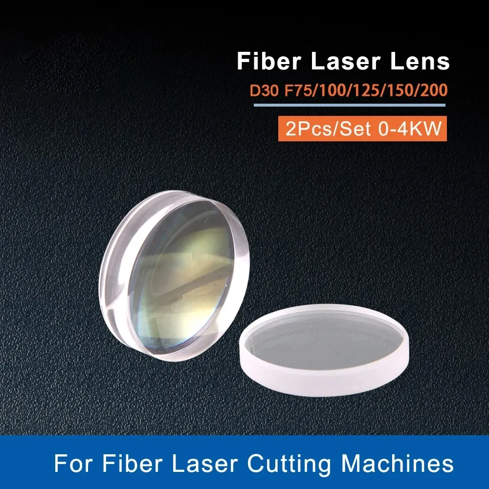 Fibra Laser Foco Lente Lente Colimador Usado para Raytools Wsx Corpo Fibra Cabeça D30 F75 100 125 155 200 mm Alta Qualidade
