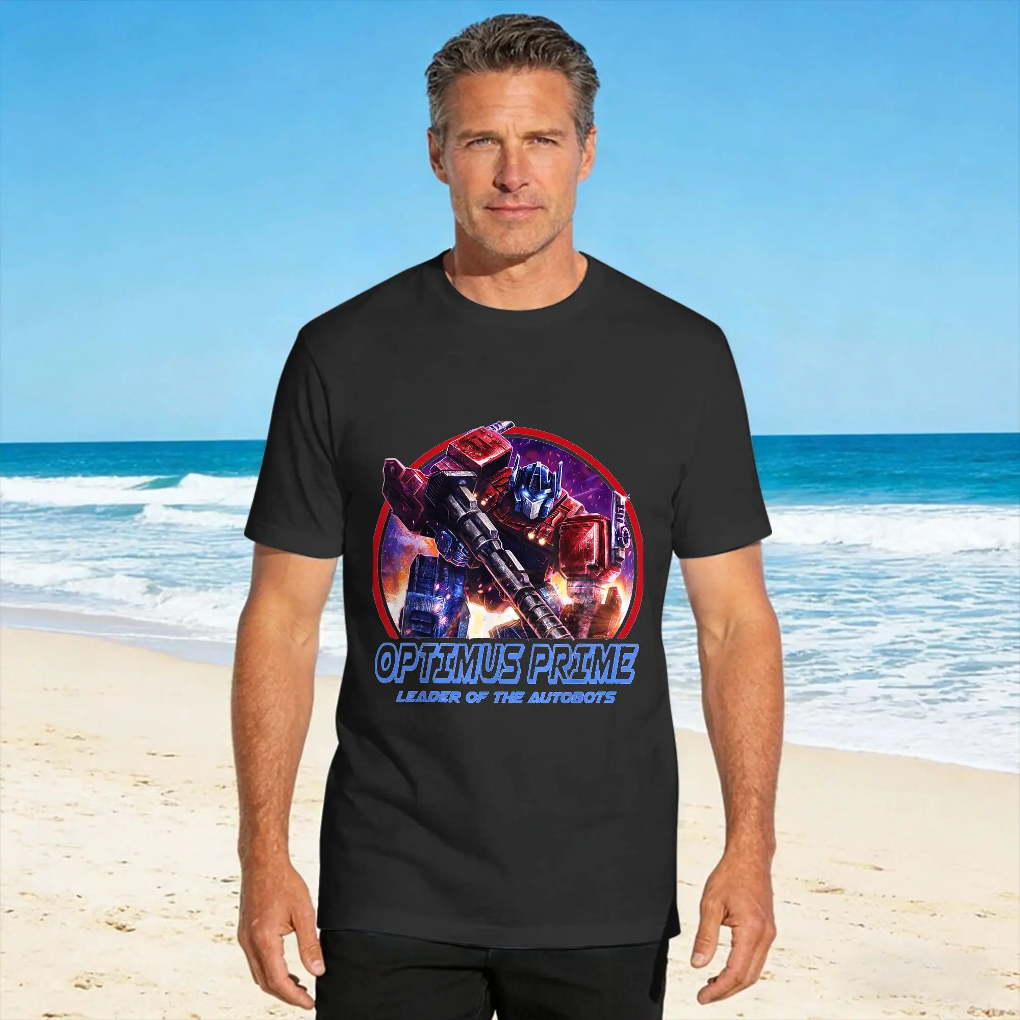 War for Cybertron Optimus Prime Leader T Shirt Summer  Harajuku T Shirts Cotton Crewneck 4XL 5XL 6XL Top Tees Short Sleeve Tops