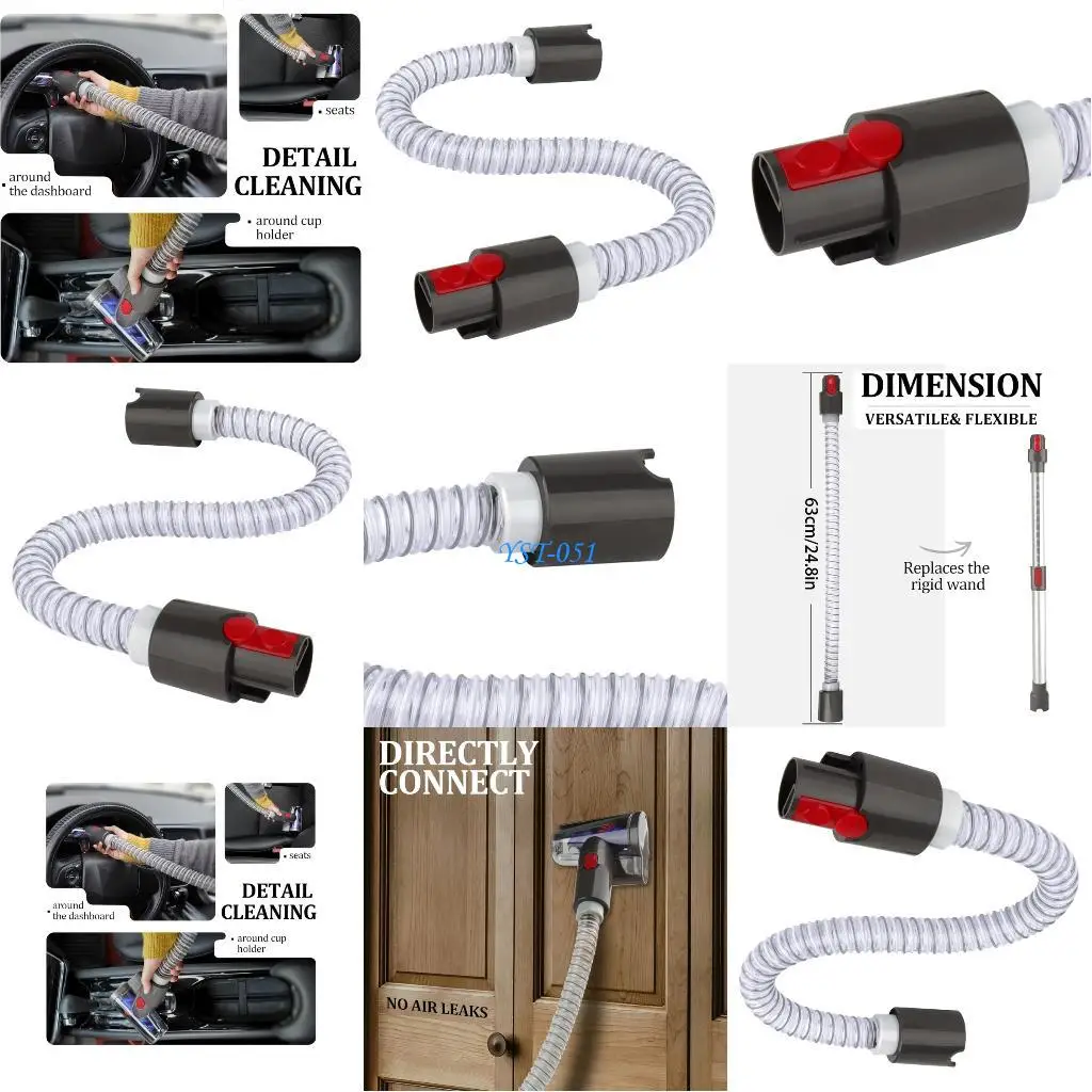 

E15A High Compatibility Plastic Vacuum Hose For Electric Attachments And Lightweight Duct Tool With Wide Model Compatibility