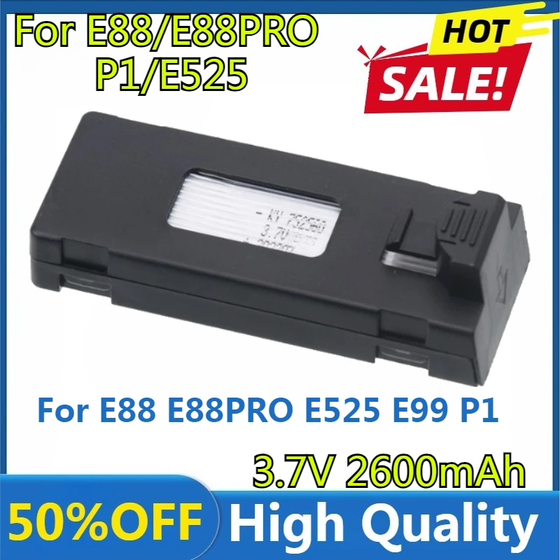 

E88 Battery 3.7V 2600mAh Lipo Battery For E88 E88PRO E525 E99 P1 K3 P10 A13 S98 RC Quadcopter Drone Parts Batteries