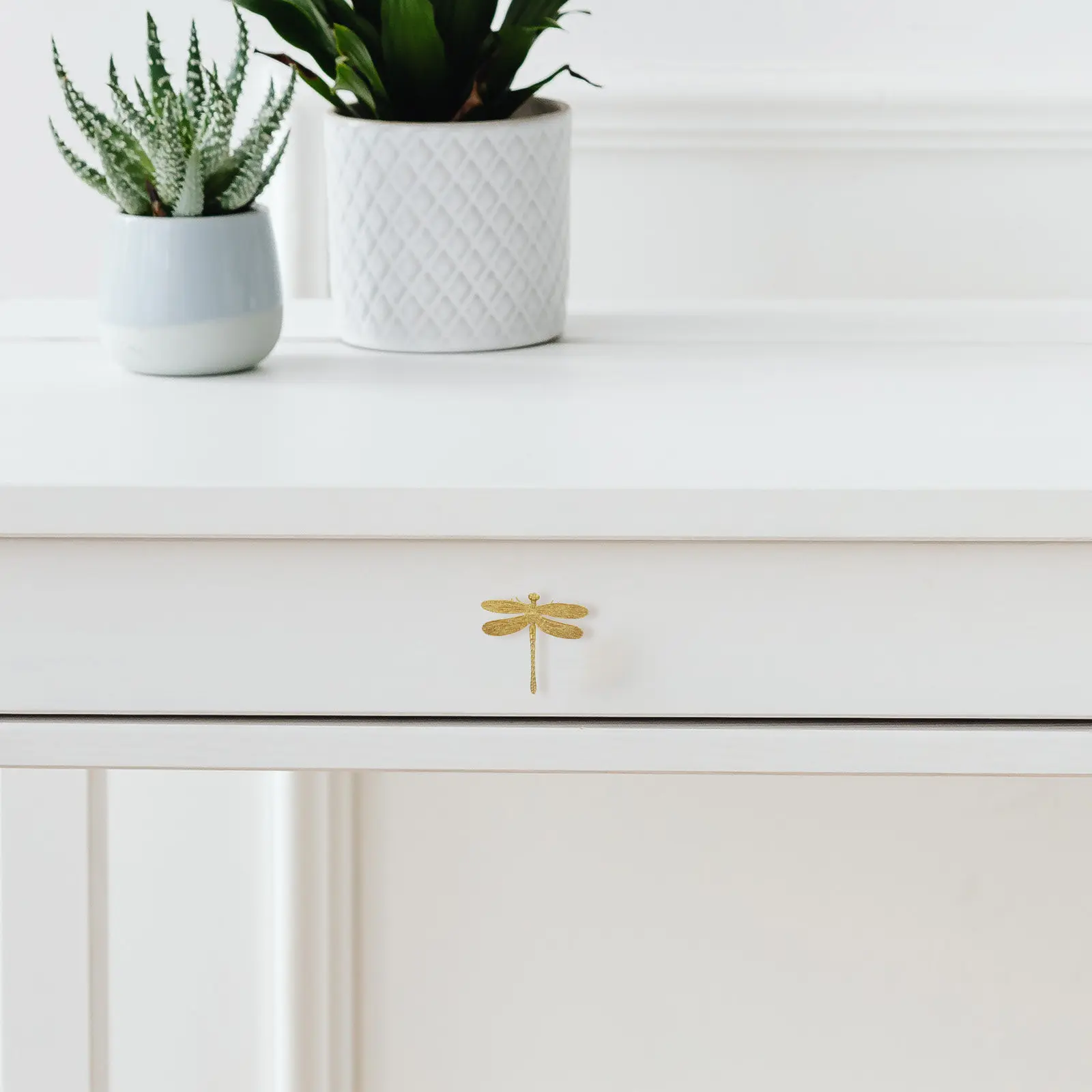 1Set Brass Cabinet Pull Handles Unique Dragonfly Animal Drawer Knob Decorative Drawer Knobs for Dresser Furniture