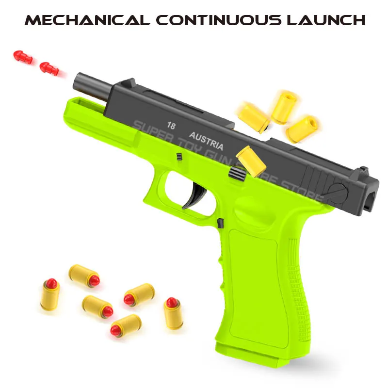 2026.Continuous Shooting Toy Gun Airsoft Pistol Shell Eject Empty Hanging Launcher Christmas Gift For Boys Adults