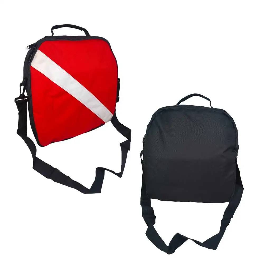 Atemreglertasche für Taucher, quadratische Flaggen-Reglertasche, gepolsterte Reißverschlusstasche mit Griff und Schultergurt, professionelle Tauchertasche – Detail 3