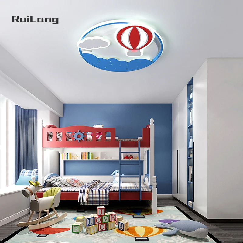 Children Room Led Ceiling Lamp Hot Air Balloon Cloud Light Ceiling Chandelier For Kids Room Girl Boy Bedroom Colorful Decor Lamp