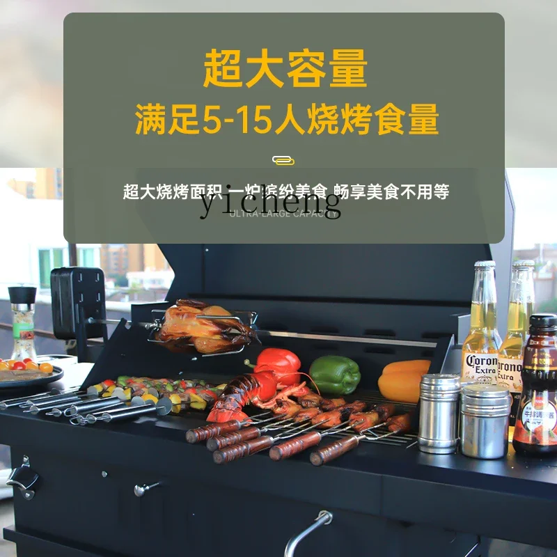 Barbecue Oven Outdoor Barbecue Grill Barbecue Oven Villa Bbqcharcoal Stove Home Courtyard Braised Grill Rack