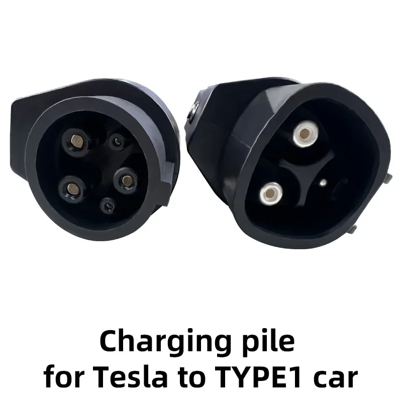 EV Charger Adapter for Tesla to Type1 AC 250V Tesla to J1772 Connector with Anti-Drop Lock for Electric Vehicle Charger