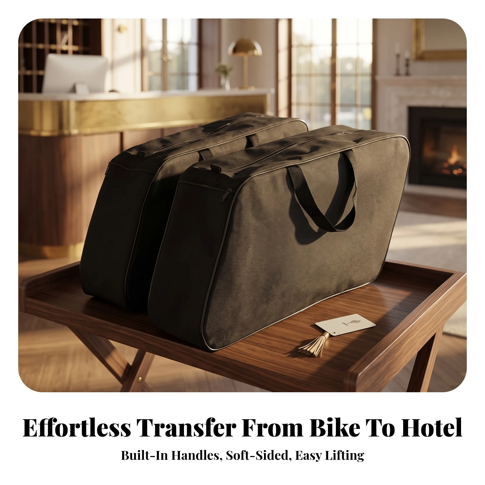 Motorcycle Side-Case Inner Liner Bags Organized Motorcycle Pannier Inner Bags Saddlebag Liner with Carry Handles Long-Lasting