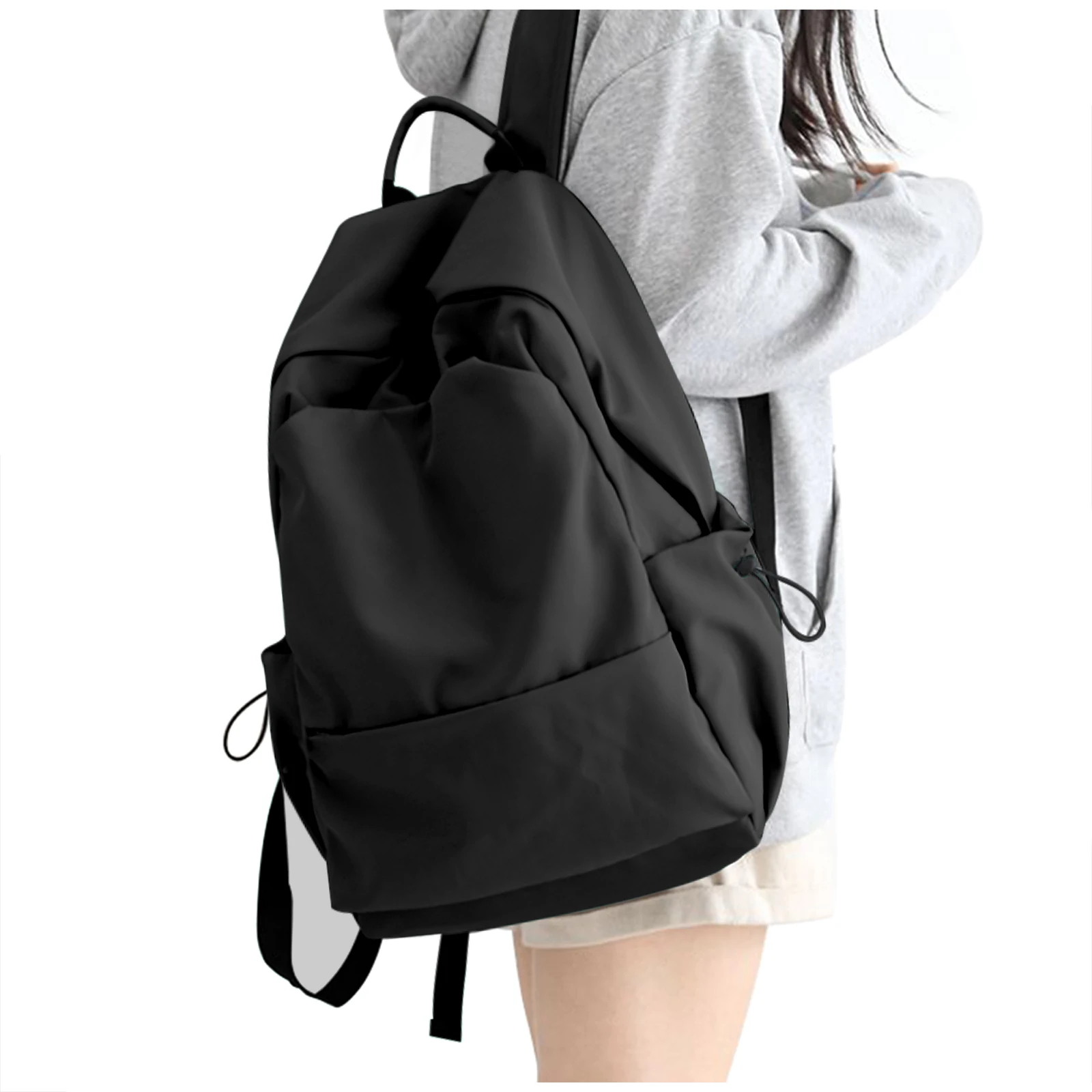 Lightweight spine care backpack for middle and high school students， Backpacks for Teen Girls Preppy Casual Middle School Bag.