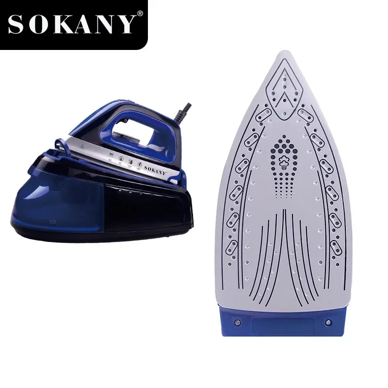 Steam Iron Ceramic Soleplate Professional Steam Station for Clothes 1.2 Liter Removable Tank 2400 Watts Ironing, Fabric Steamer