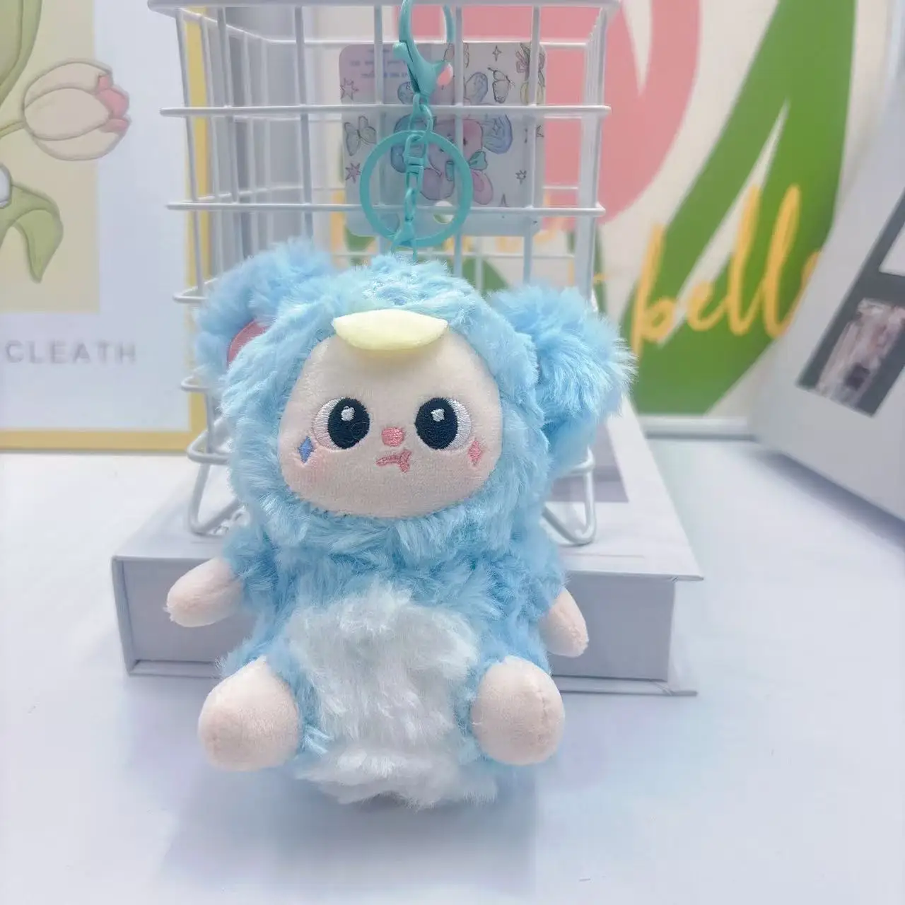 Portachiavi per zaino in peluche simpatico cartone animato frutteto Portachiavi per borsa anime cartone animato Portachiavi multifunzionale squisito