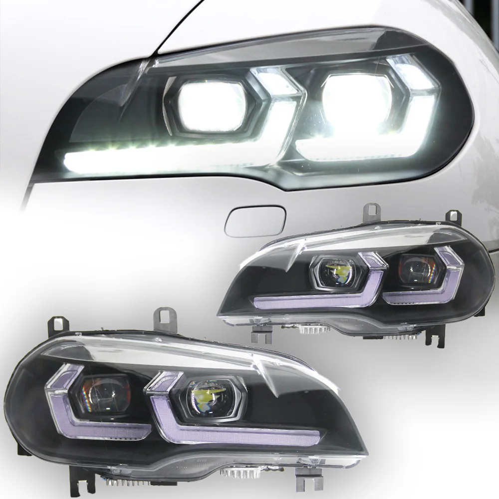 

AKD Car Lights for BMW X5 E70 LED Headlight Projector Lens 2007-2013 Angel Eye DRL Signal Head Lamp Automotive Accessories